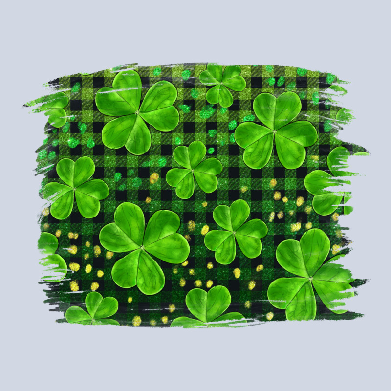 St Patrick's Day Shamrock And Plaid Distressed Background Premium Sweatshirt by RanaPortraitStore | Teevron