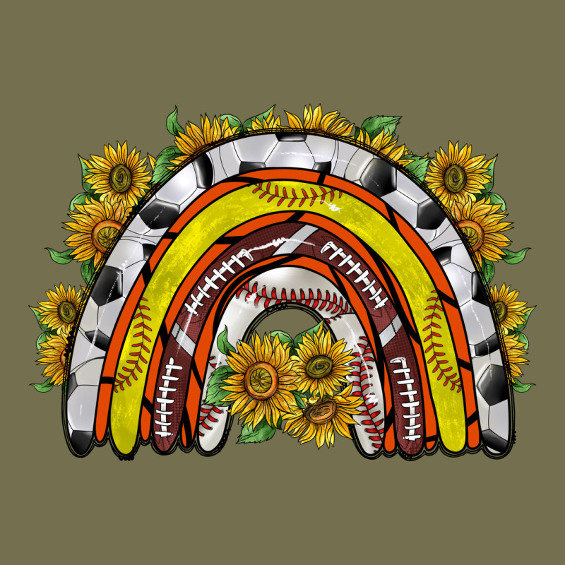 Sunflower Sports Rainbow Vintage Hoodie by RacoonDesign | Teevron