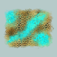 Turquoise Leopard Background Heavy Core Tee | Teevron