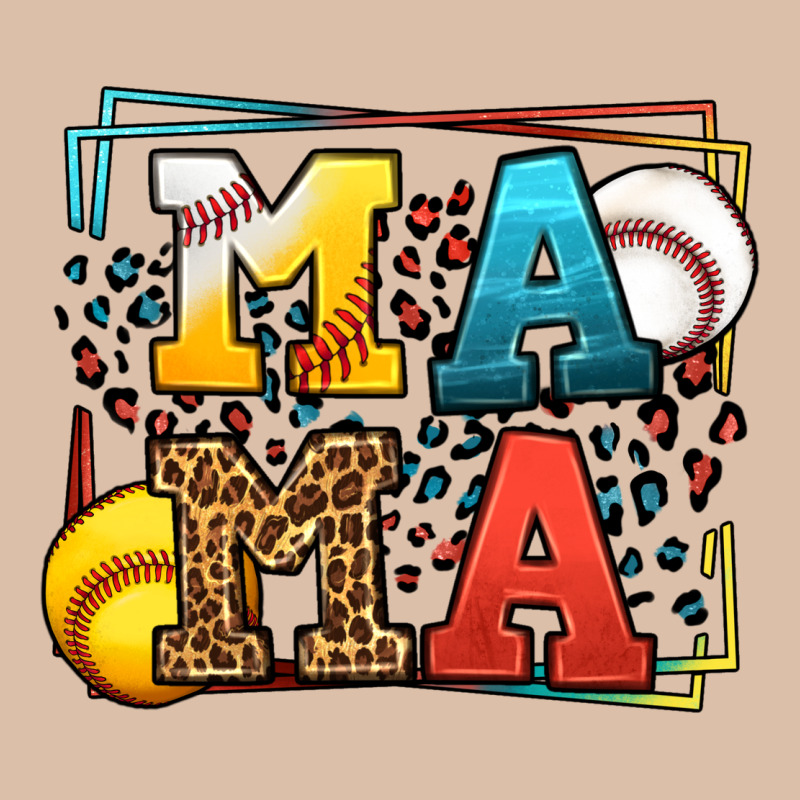 Leopard Softball And Baseball Mama Mother's Day Urban Heavy Tee by LillyAllenDesigns | Teevron