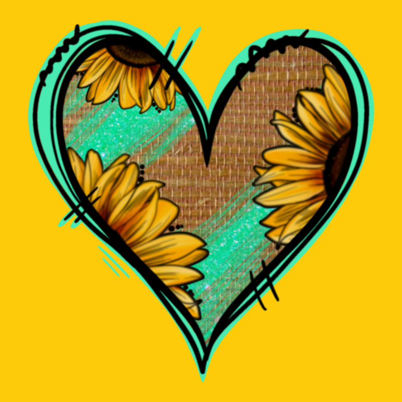 Sunflower Heart Premium Hoodie by Jasminsmagicworld | Teevron