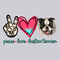 Peace Love Boston Terrier Heavyweight Sweatshirt | Teevron