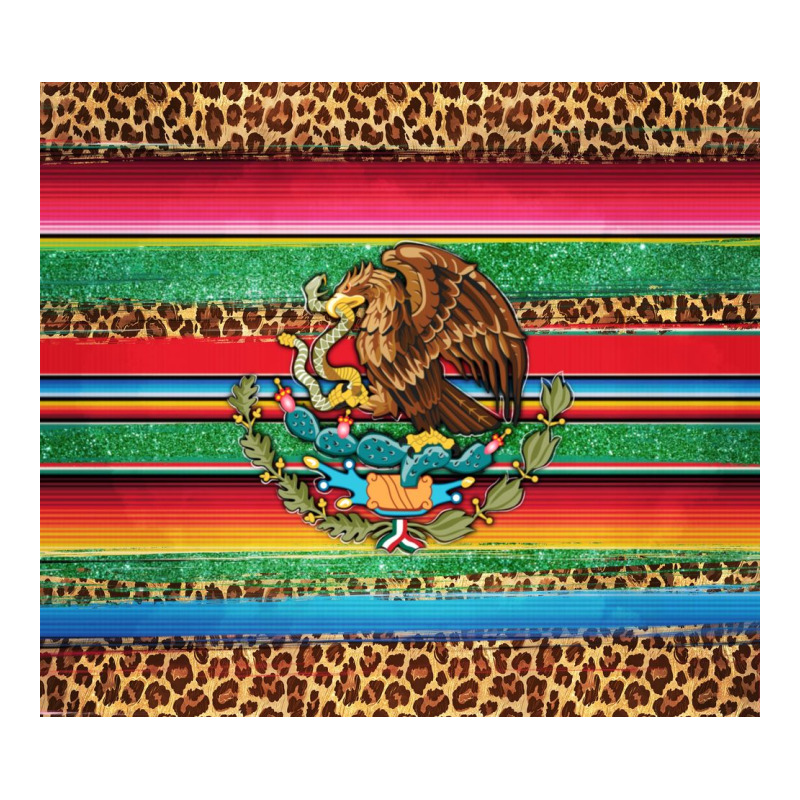 Serape Leopard Mexican Zipper Hoodie by Jasminsmagicworld | Teevron