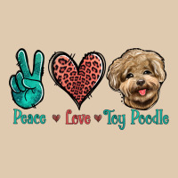 Peace Love Toy Poodle Heavyweight Sweatshirt | Teevron