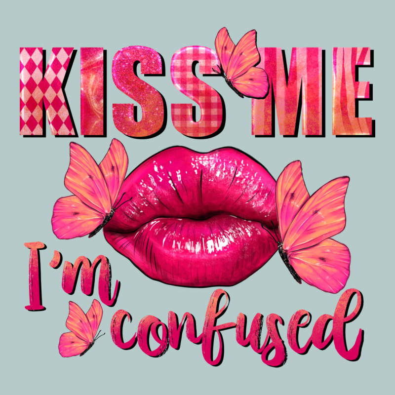 Kiss Me I'm So Confused Valentine's Day Heavy Core Tee by FaDigitalArtStudio | Teevron