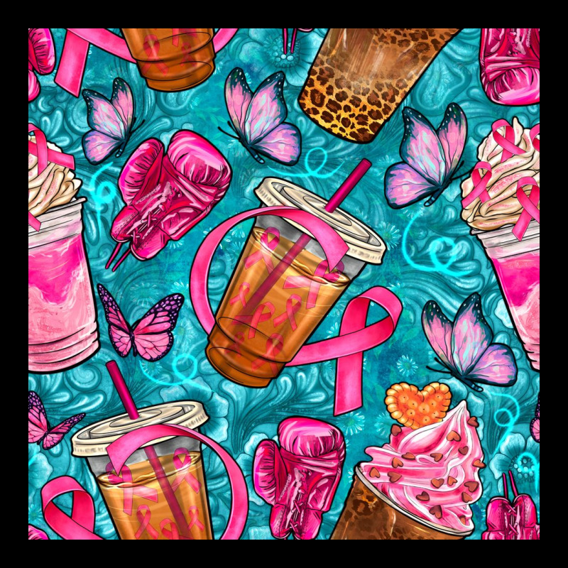 Breast Cancer Coffee Cups With Butterfly Seamless Pattern Bbs Premium Tee by BundleAndBundleShop | Teevron