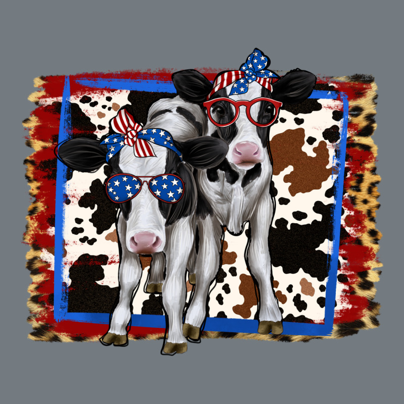 4th Of July Cows Holstein Cows Heavyweight Sweatshirt by Jasminsmagicworld | Teevron