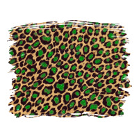 leopard with green glitter | Teevron