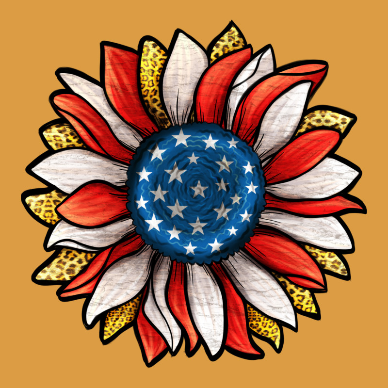 Patriotic Sunflower Urban Heavy Tee by Jasminsmagicworld | Teevron