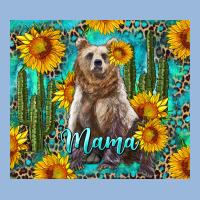 Mama Bear With Sunflowers And Cactus Premium Hoodie | Teevron