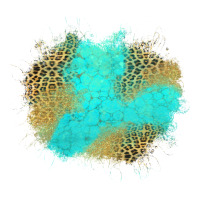 turquoise leopard patch | Teevron