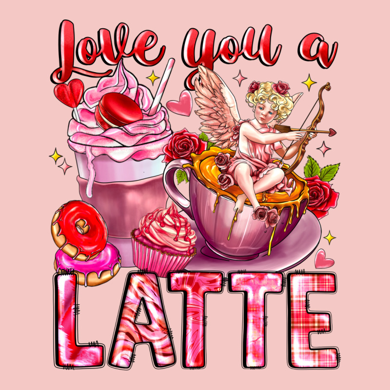 Love You Latte Valentine Cupid Urban Heavy Tee by CowhideDigitalArt | Teevron