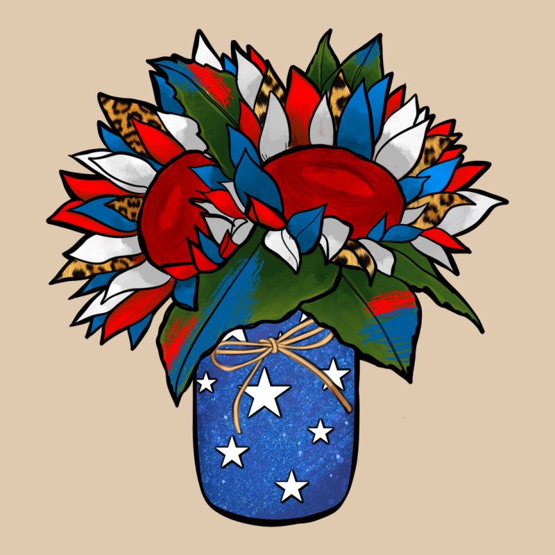Patriotic Sunflower In A Jar Heavyweight Sweatshirt by Jasminsmagicworld | Teevron