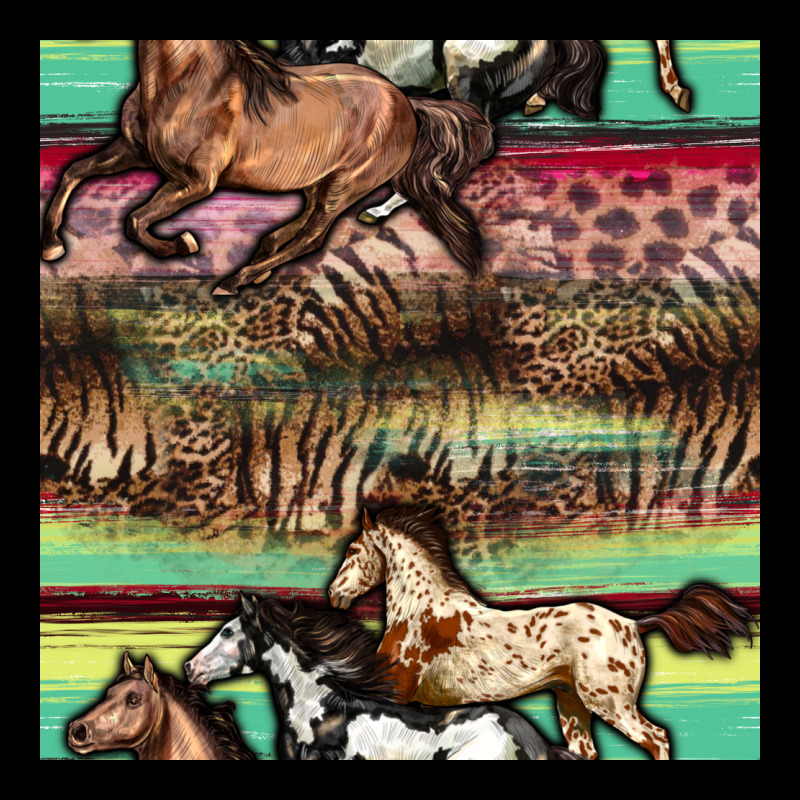Horses Seamless Pattern Ladies Tee by BundleAndBundleShop | Teevron