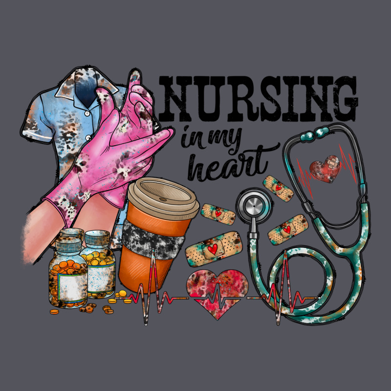 Nursing In My Heart Vintage Hoodie by RacoonDesign | Teevron