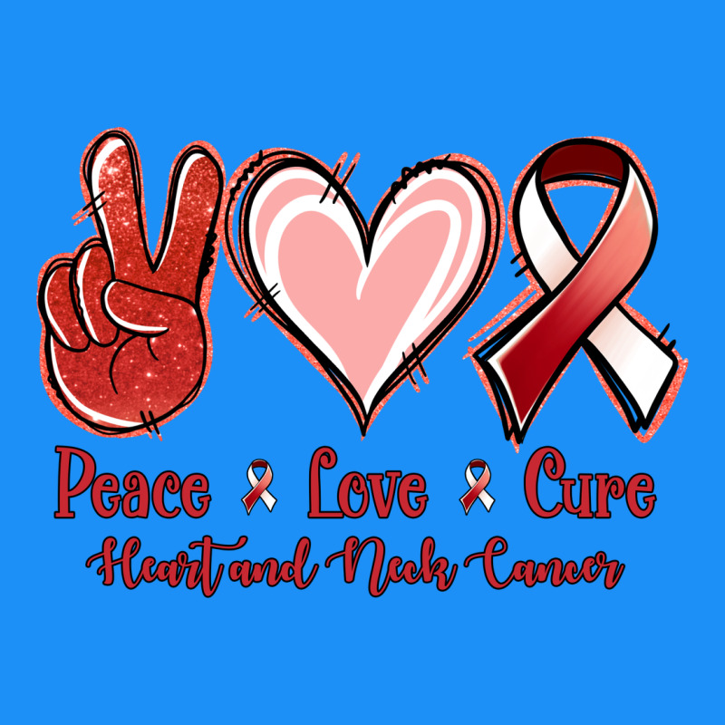 Peace Love Cure Heart And Neck Cancer Classic Tee by Jasminsmagicworld | Teevron