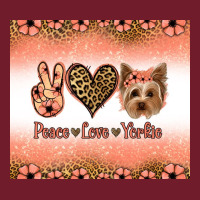 Peace Love Yorkie Zipper Hoodie | Teevron
