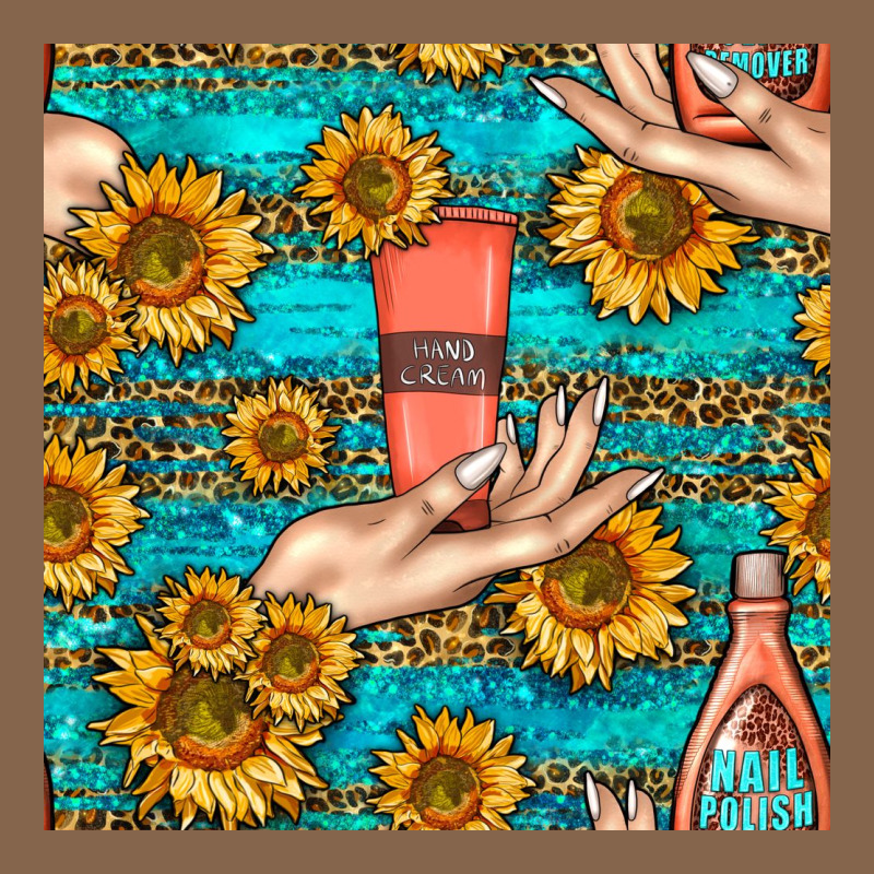 Hand Cream Nail Polish Remover And Sunflowers With Leopard And Glitter Premium Tee by BundleAndBundleShop | Teevron