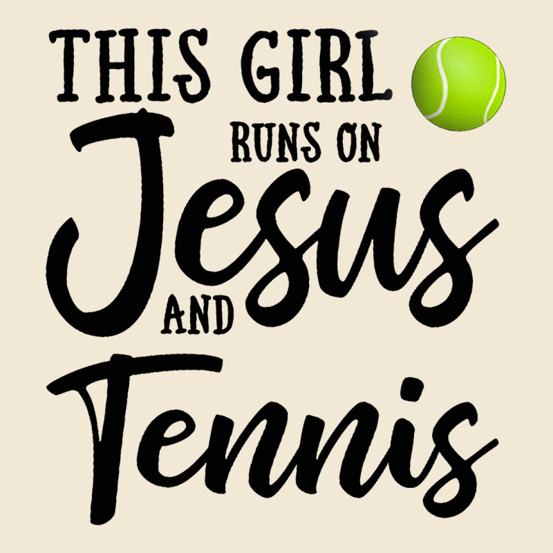 This Girl Runs On Jesus And Tennis Premium Tee by DesigneFamous | Teevron