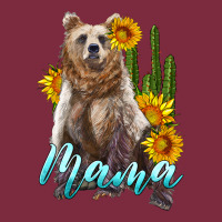 Mama Bear With Sunflowers And Cactus Premium Hoodie | Teevron