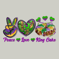 Peace Love Mardi Gras King Cake Heavyweight Hoodie | Teevron