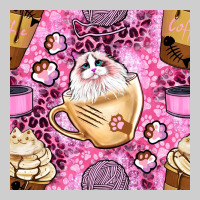 Cat Coffee Cups And Paw With Leopard And Glitter Seamless Pattern Bbs Premium Tee | Teevron
