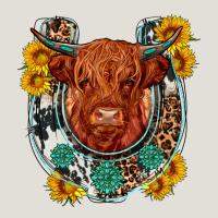 Western Leopard Cowhide Cow Horseshoe Heavy Core Tee | Teevron
