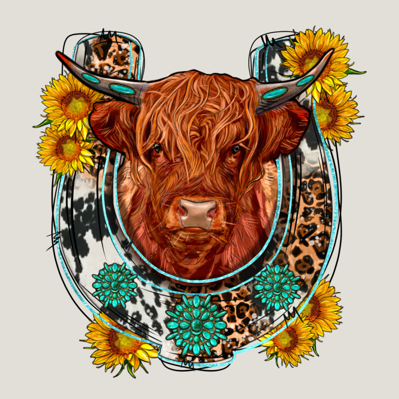 Western Leopard Cowhide Cow Horseshoe Heavy Core Tee by OliviaCreatesArt | Teevron