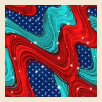 American Flag Stripes Seamless Pattern Ladies Tee | Teevron