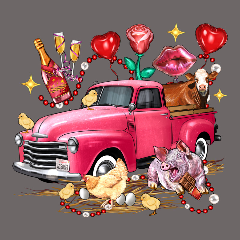 Valentine's Day Truck Farm Animals Classic Tee by FaDigitalArtStudio | Teevron