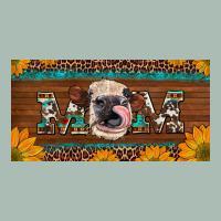 Western Heifer Mom With Sunflowers And Turquoise License Plate Classic Tee | Teevron