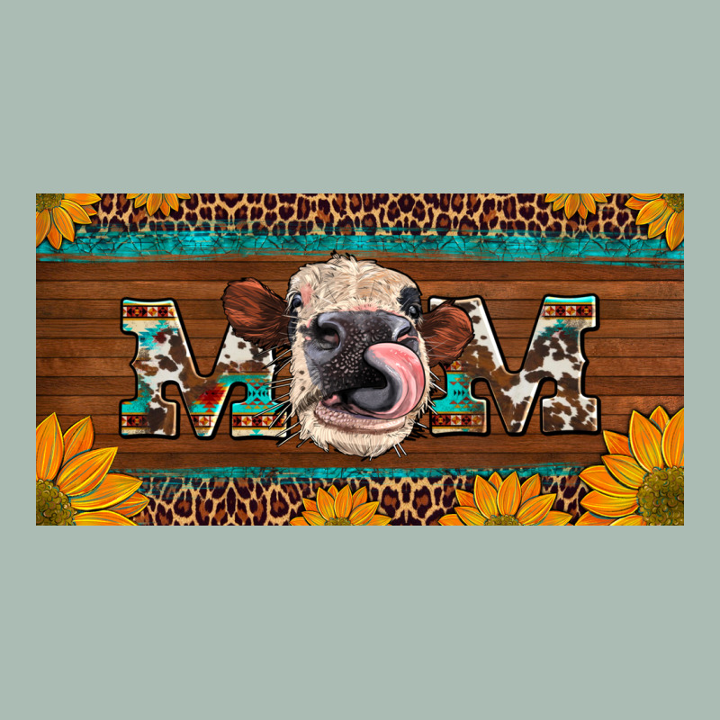Western Heifer Mom With Sunflowers And Turquoise License Plate Classic Tee by Artiststas | Teevron