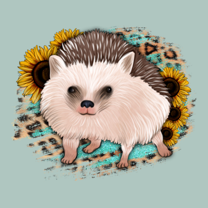 Hedgehog With Sunflowers And Leopard Premium Sweatshirt by Jasminsmagicworld | Teevron