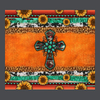 Sunflowers Cross Aztec Pattern Zipper Hoodie | Teevron