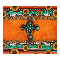 sunflowers cross aztec pattern | Teevron