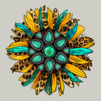 Turquoise Leopard Sunflower Heavyweight Hoodie | Teevron