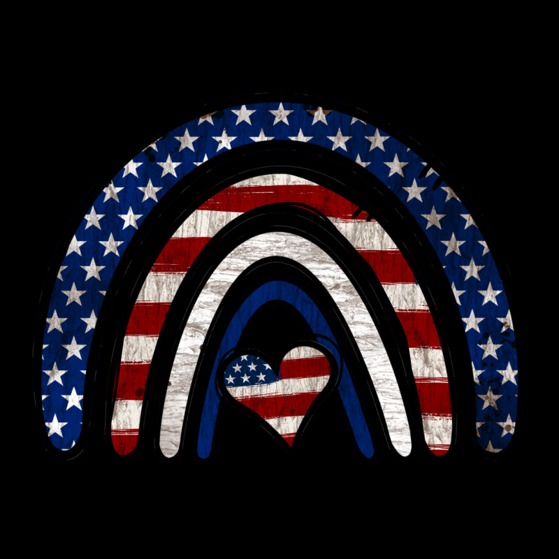 Usa American Flag Rainbow Urban Hoodie by Jasminsmagicworld | Teevron