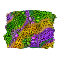Mardi Gras Leopard Gemstone Background Heavyweight Hoodie | Teevron