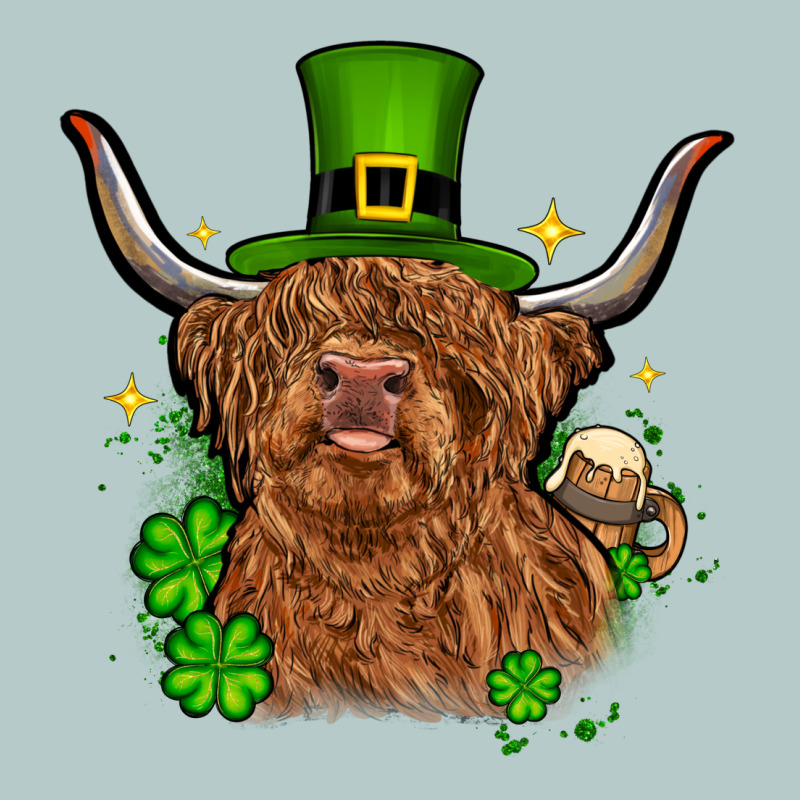 St. Patrick's Day Cow Heavy Core Tee by OliviaCreatesArt | Teevron
