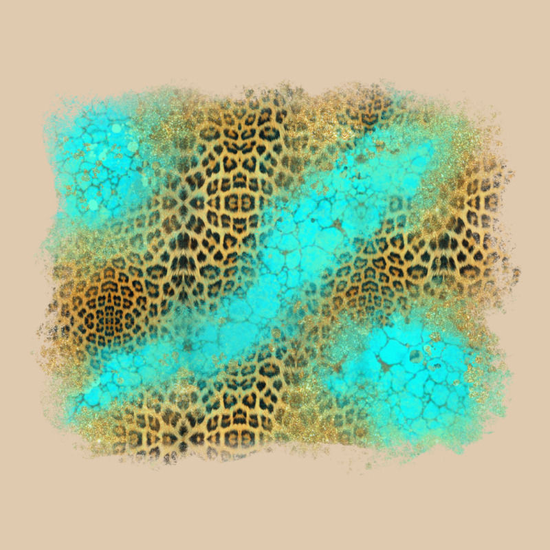 Turquoise Leopard Background Heavyweight Sweatshirt by Jasminsmagicworld | Teevron