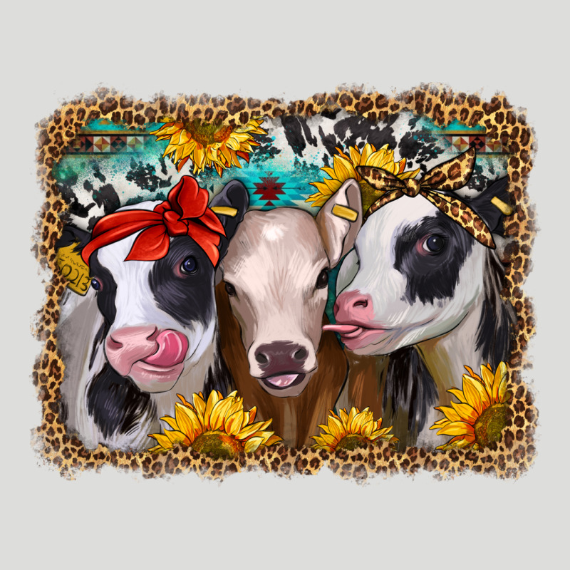 Western Sunflower Heifers Zipper Hoodie by Jasminsmagicworld | Teevron