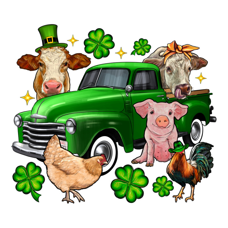 St. Patrick's Farm Animal Truck Classic Tee by OliviaCreatesArt | Teevron