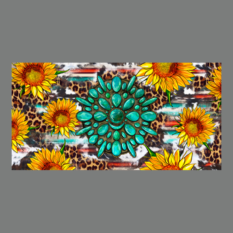 Gemtone And Sunflowers License Plate Premium Hoodie by Artiststas | Teevron
