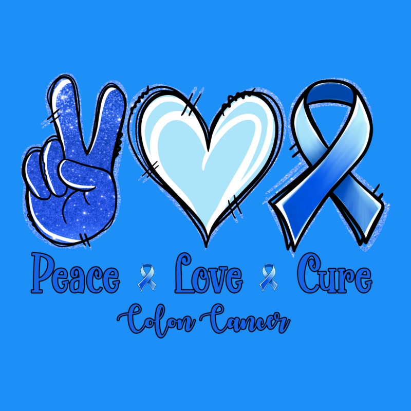 Peace Love Cure Colon Cancer Classic Tee by Jasminsmagicworld | Teevron