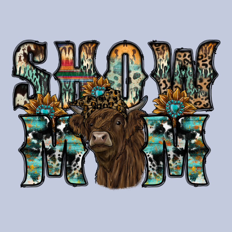 Show Mom Highland Cow Long Sleeve Tee by SublimationCraftShop | Teevron