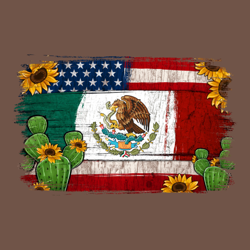Mexican American Flag Background Premium Sweatshirt by Jasminsmagicworld | Teevron