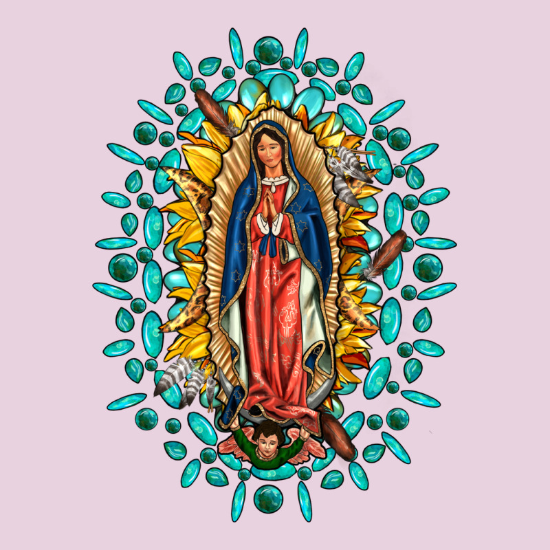 Our Lady Of Guadalupe Gemstone Sunflowers Classic Tee by FaDigitalArtStudio | Teevron