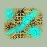 Turquoise Leopard Background Urban Heavy Tee | Teevron
