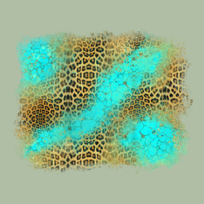 Turquoise Leopard Background Urban Heavy Tee by Jasminsmagicworld | Teevron