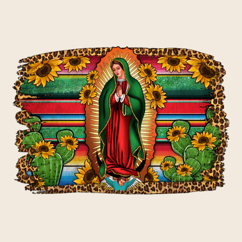 Lady Of Guadalupe Serape Background Zipper Hoodie by Jasminsmagicworld | Teevron